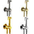 Douchette WC Mitigeur Laiton Eau Chaude et Froide, 8 Finitions