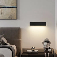 Applique Murale LED Rotative 350° Aluminium Noir ou Blanc, 31 cm