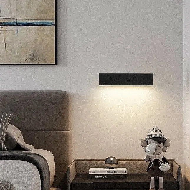 Applique Murale LED Rotative 350° Aluminium Noir ou Blanc, 31 cm