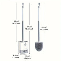 Brosse WC avec Support Ventilé à Tiroir Amovible, 53 cm