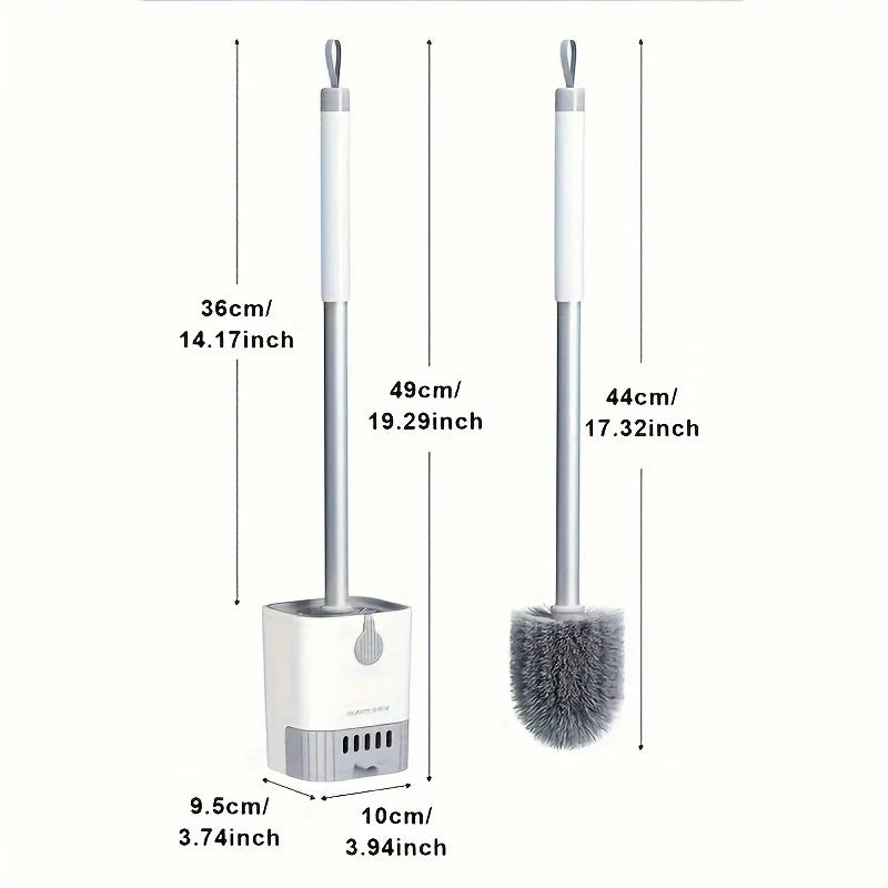 Brosse WC avec Support Ventilé à Tiroir Amovible, 53 cm