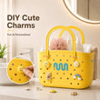 Panier de Douche Portable Trous Ronds 29,5 cm, Vert ou Jaune