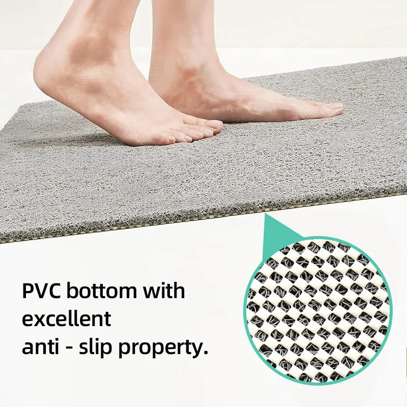 Tapis de Douche Antidérapant à Boucles, 3 Tailles, 7 Coloris