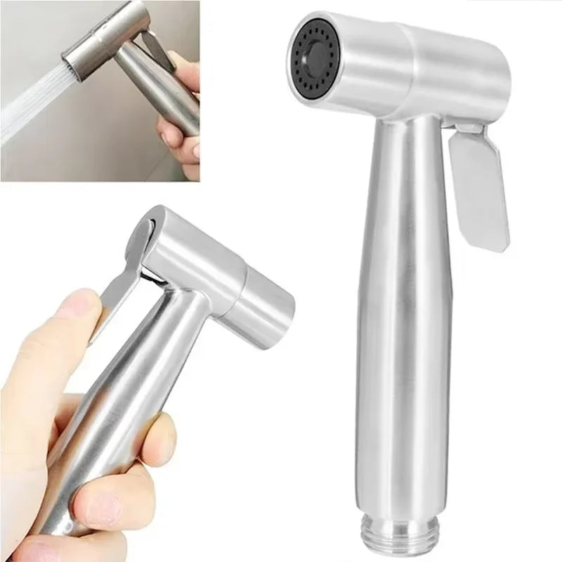 Douchette WC Inox avec Support et Tuyau 1,2 m