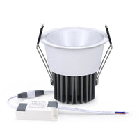 Spot LED Encastrable Cuisine Anti-Éblouissement, Noir ou Blanc, 7 ou 12 W