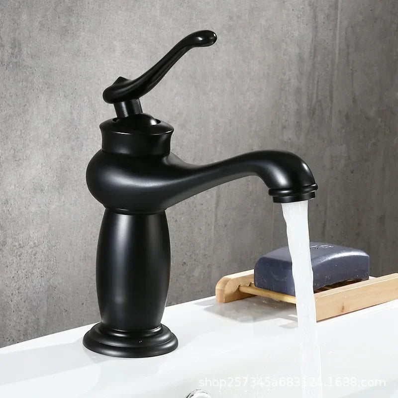 Robinet Lavabo Rétro Laiton Bronze Antique