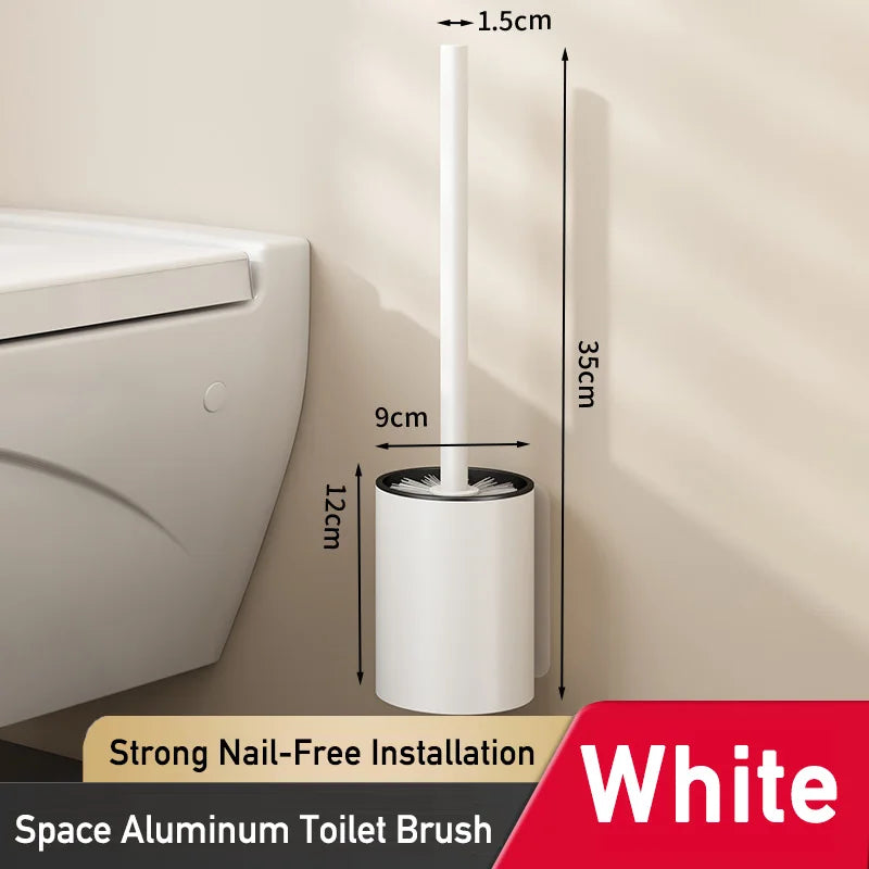 Brosse WC Murale et sur Pied en Aluminium