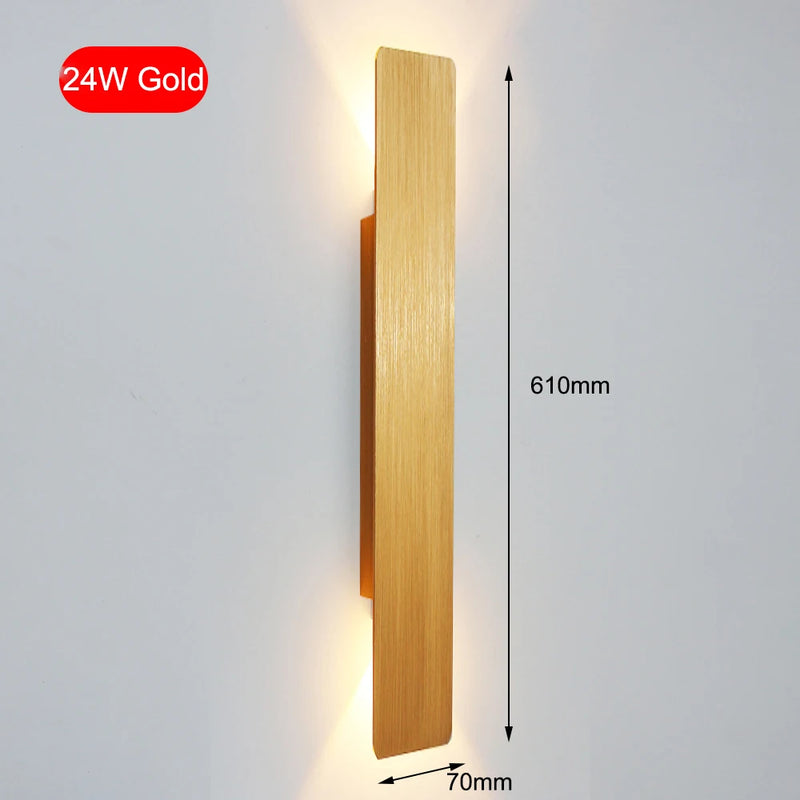 Applique Murale LED Rectangulaire Haut et Bas, Aluminium, 9,8 à 61 cm