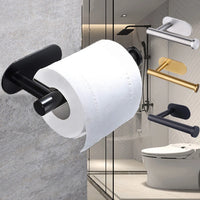 Accessoires Salle de Bain Adhésifs Sans Perçage Noir, Doré ou Argent à la Pièce, 24 Articles