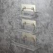 Étagère de Douche Inox Sans Perçage Autocollante 25, 30 ou 35 cm