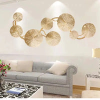 Applique Murale Feuilles de Lotus Doré Rétro, 4 à 8 Lumières G4