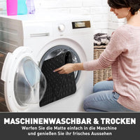 Tapis de Douche d'Angle Antidérapant à Ventouses 53 x 53 cm