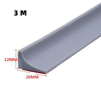 Barrage d'Eau de Douche Silicone Autocollant, 4 Couleurs, 50 à 500 cm