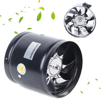 Ventilateur de Conduit Axial Noir 15 cm, 600 m³/h, Cuisine et WC
