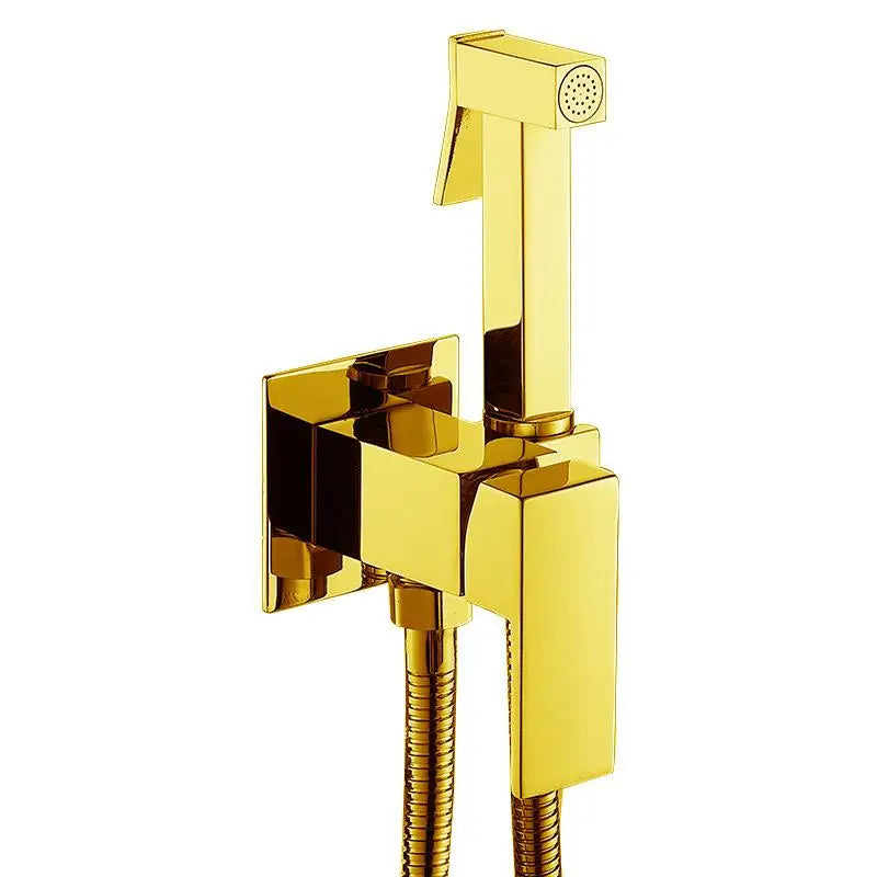 Douchette WC Mitigeur Encastrable Eau Chaude et Froide, Rond ou Carré