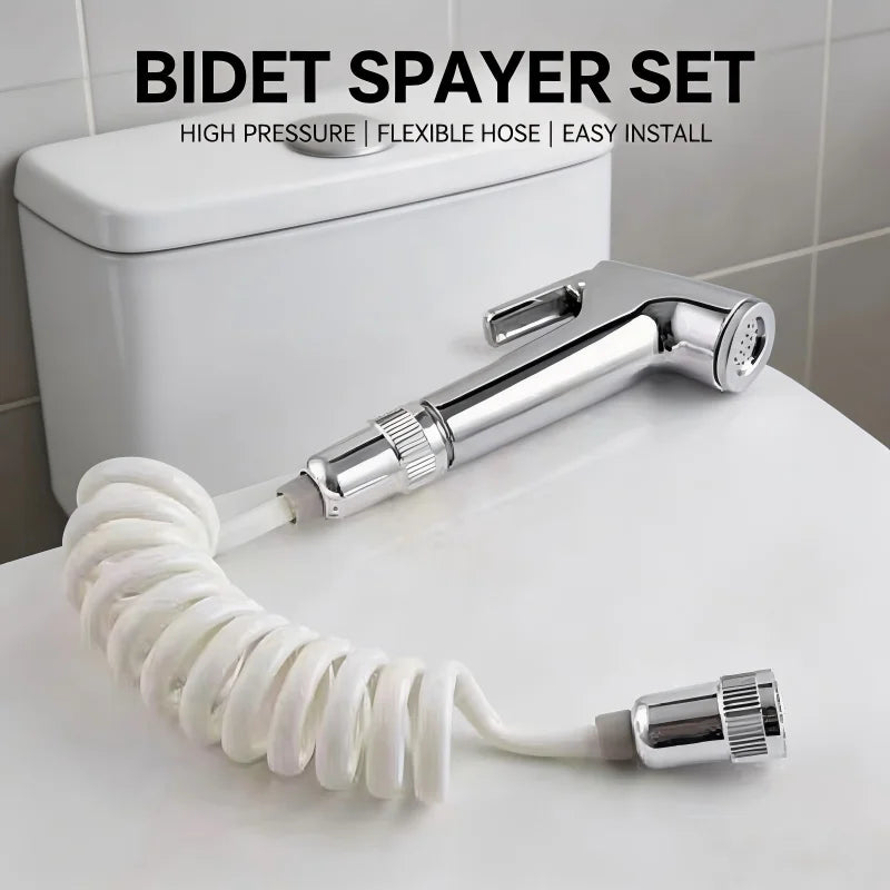 Douchette WC Bidet à Main Kit Complet