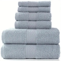 Serviette de Toilette Gaufrée Rayée Bleu et Blanc 32 x 72 cm