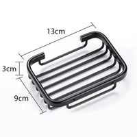 Porte-Savon Mural Aluminium sans Perçage à Grille de Drainage 13 cm