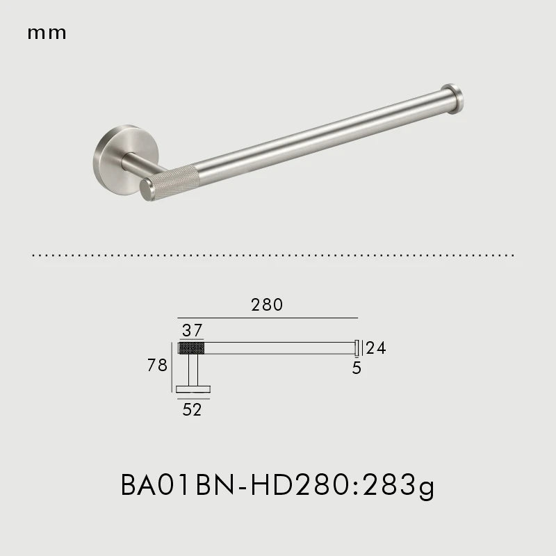Accessoires Salle de Bain Laiton Noir, Doré, Argent ou Vieilli à la Pièce, 4 Articles