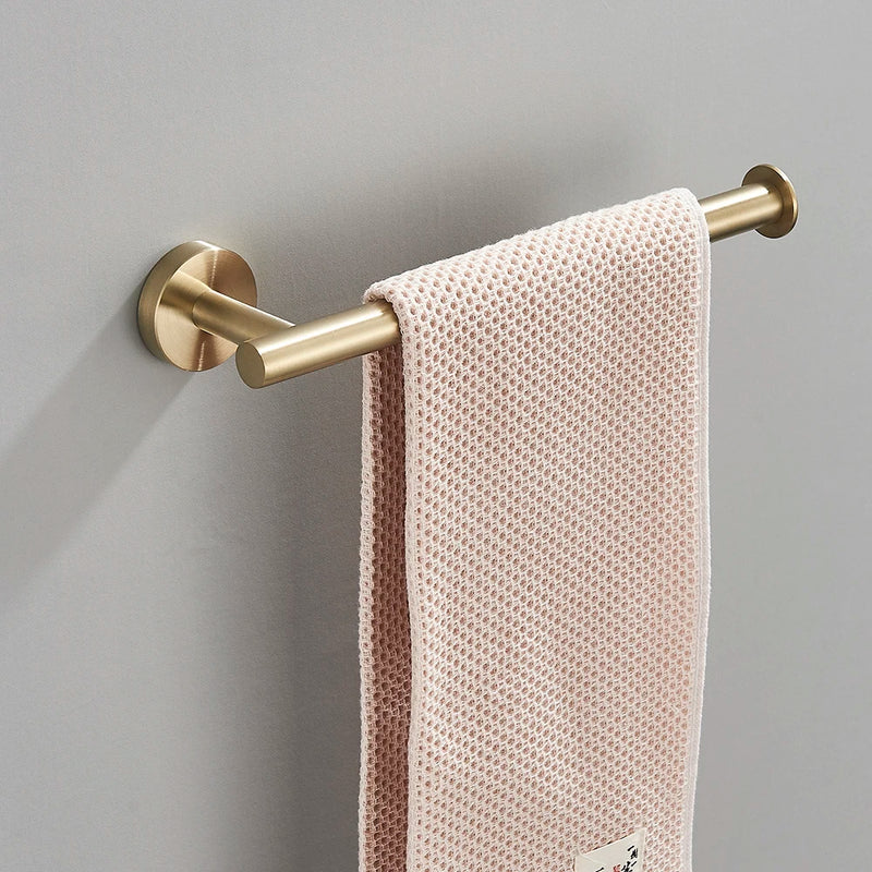 Accessoires Salle de Bain Doré Brossé à la Pièce ou en Kit de 4