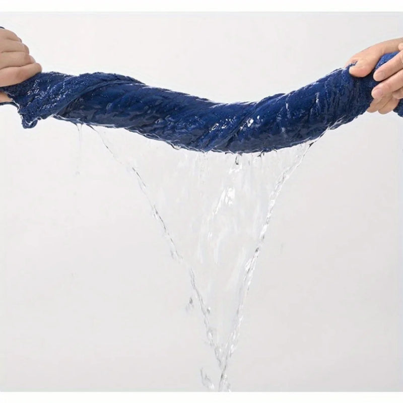 Serviette de Bain Épaisse Texturée à Chevrons 35 x 75 cm