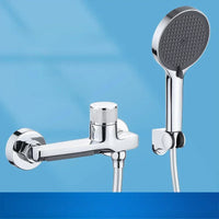 Robinet Baignoire Mural Cascade en Laiton, Seul ou avec Douchette, 3 Finitions