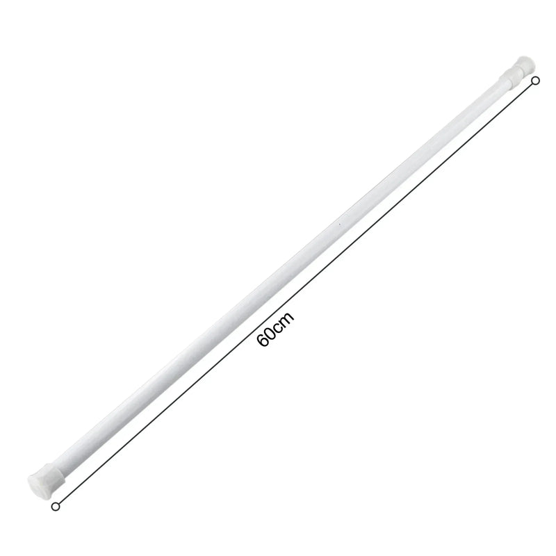 Barre de Rideau de Douche Blanche Sans Perçage, 30 à 110 cm