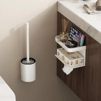Brosse WC Murale et sur Pied en Aluminium