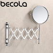 Miroir Grossissant Mural Rond Bras Rétractable 3X 20 cm