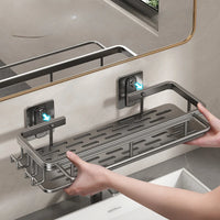 Étagère de Douche Murale Aluminium Sans Perçage 31,5 cm