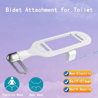 Bidet WC Non Électrique à Levier Double Buse Autonettoyant Blanc