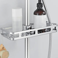 Étagère de Douche pour Barre Chromée, Tige 24 à 25 mm