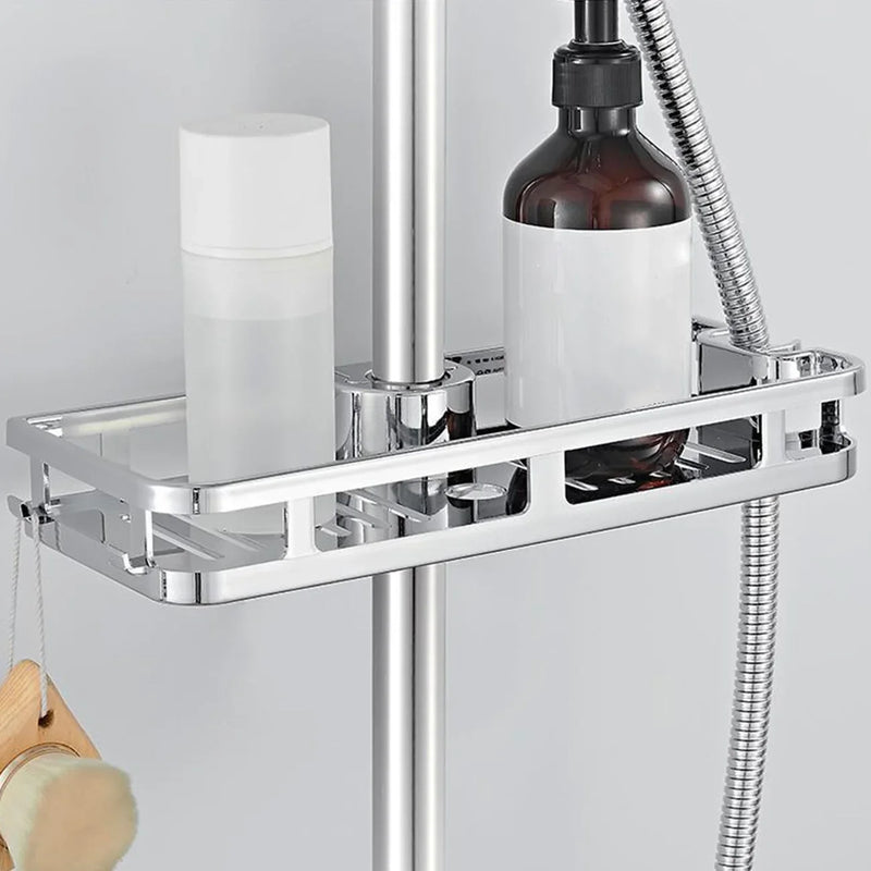 Étagère de Douche pour Barre Chromée, Tige 24 à 25 mm