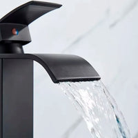 Mitigeur Lavabo Cascade Monotrou Inox 304, 7 Finitions, Modèle Bas ou Haut