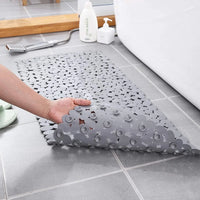 Tapis de Baignoire Galets Antidérapant à Ventouses 70 x 36 ou 88 x 40 cm