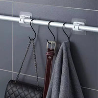 Supports de Tringle Adhésifs 2 cm à Ressort, Cuisine et Salle de Bain