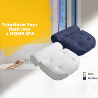 Oreiller de Baignoire 7 Ventouses Maille Respirante 4D