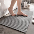 Tapis de Douche Antidérapant en PVC Drainant, Quadrillé 71 x 40 cm