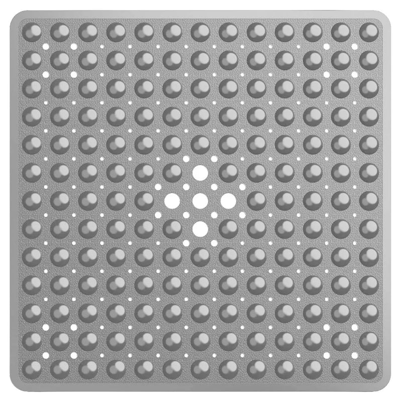 Tapis de Douche Antidérapant Carré à Ventouses 53 x 53 cm