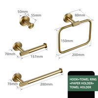 Accessoires Salle de Bain Laiton Doré Brossé Moleté à la Pièce, 20 Articles