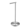 Porte-Papier Toilette sur Pied Inox 304 Brossé, 52 cm, Base Ronde 20 cm