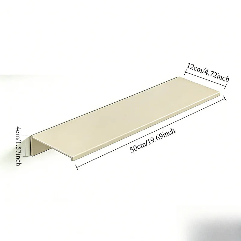 Étagère Murale Flottante en Métal Sans Perçage 40 cm