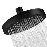 Pommeau de Douche Pluie Rond 15 cm Chromé ou Noir