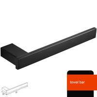 Accessoires Salle de Bain Noir Mat à la Pièce ou en Ensemble
