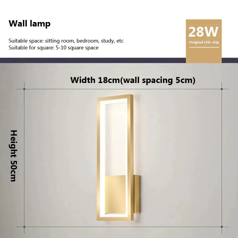 Applique Murale LED Ovale ou Rectangulaire, 4 Finitions, 16 ou 28 W