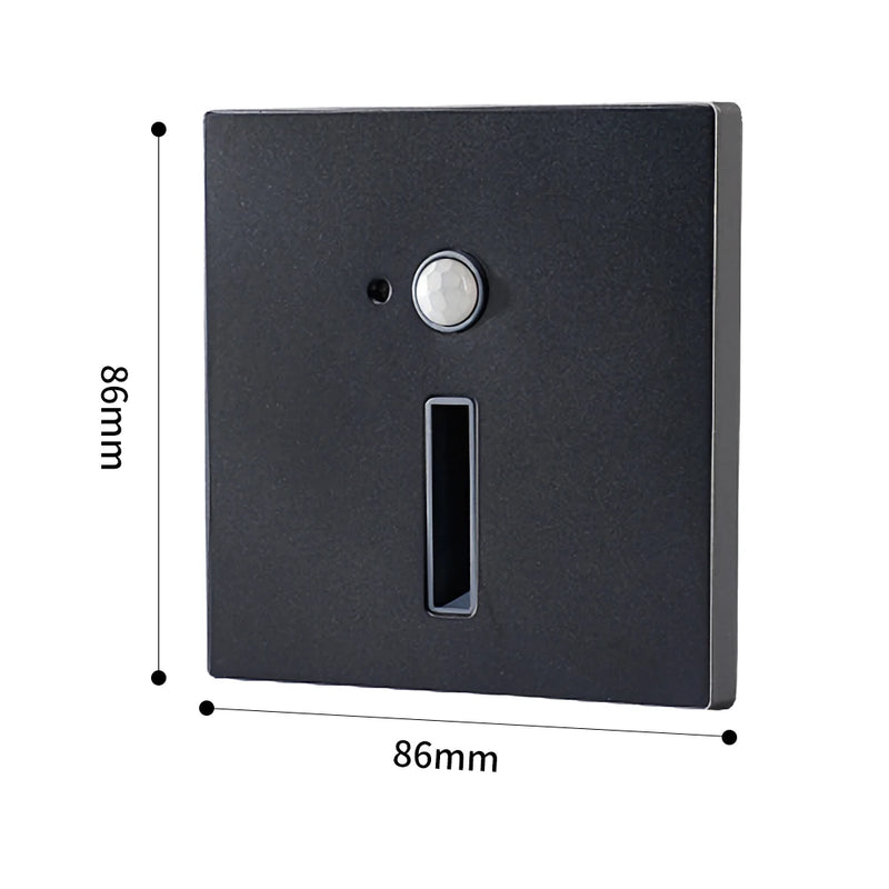 Applique Murale Encastrable LED à Détecteur de Mouvement, 86 mm, 4 Finitions
