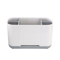 Porte-Brosse à Dents, Gobelet et Porte-Savon Blanc à la Pièce