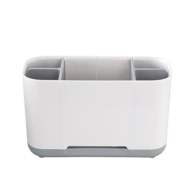Porte-Brosse à Dents, Gobelet et Porte-Savon Blanc à la Pièce