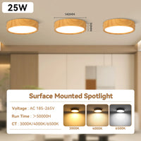 Spot LED en Saillie Cuisine 3 Teintes à Mémoire, 5 Finitions, 5 à 25 W