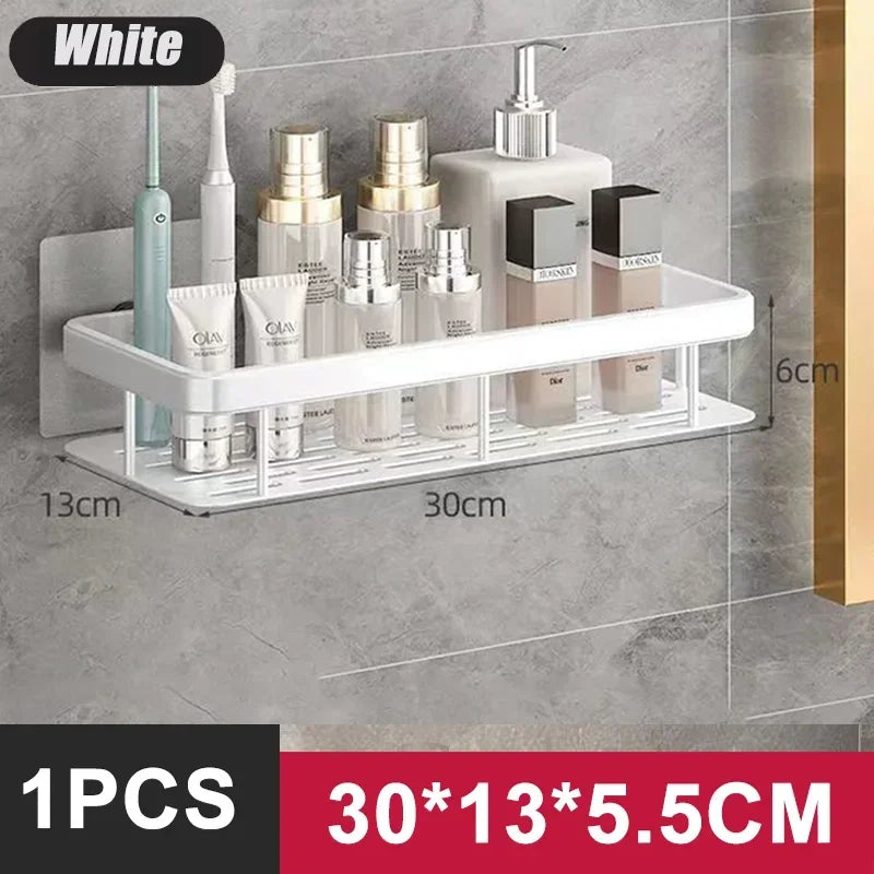 Étagère de Douche Aluminium Sans Perçage Support Shampoing
